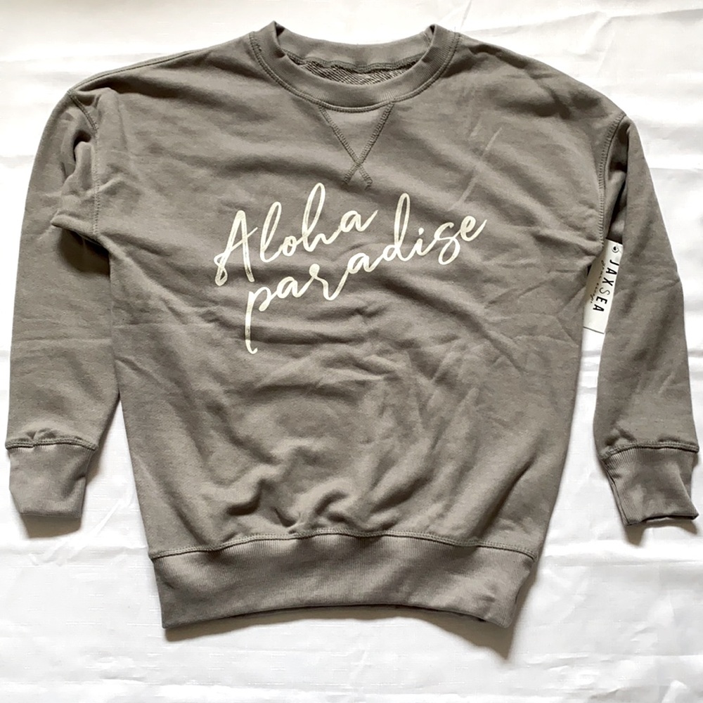 Brand new Aloha grey sweatshirt